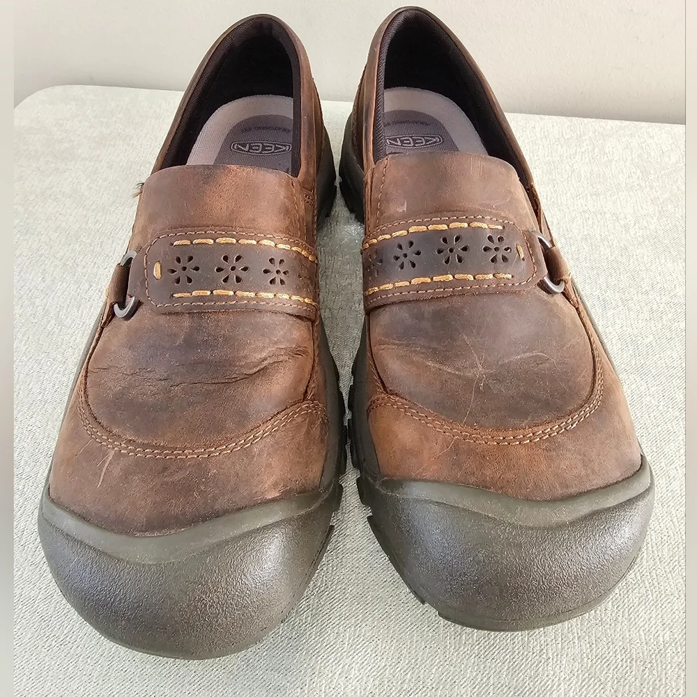 KEEN Kaci ll Womens Brown Leather Slip On Shoes - Picture 5 of 10